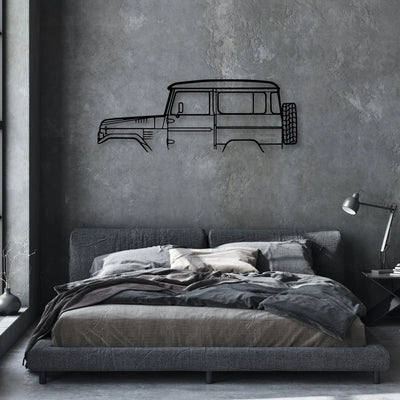 FJ40 1978 Classic Silhouette Metal Wall Art - Automotive Garage Decor