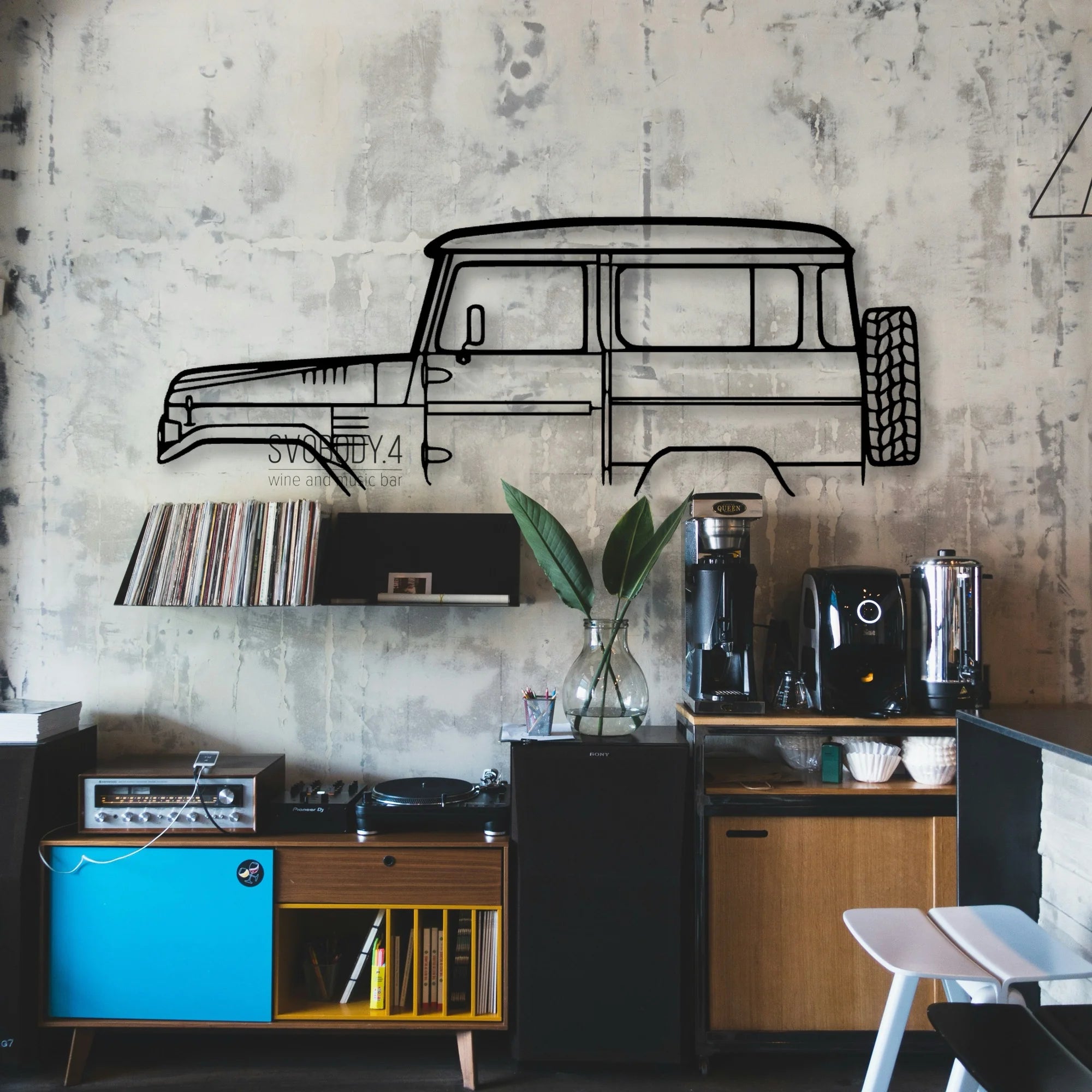 FJ40 1978 Classic Silhouette Metal Wall Art - Automotive Garage Decor