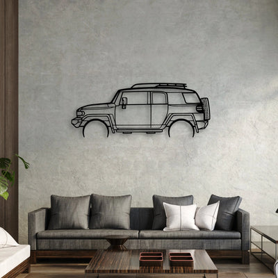 FJ Cruiser 2008 Classic Silhouette Metal Wall Art - Automotive Garage Decor