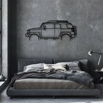 FJ Cruiser 2008 Classic Silhouette Metal Wall Art - Automotive Garage Decor