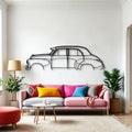 FJ Sedan 1956 Classic Silhouette Metal Wall Art - Automotive Garage Decor