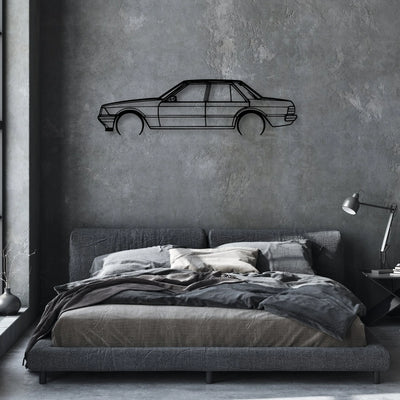 Fairmont 1981 Classic Silhouette Metal Wall Art - Automotive Garage Decor