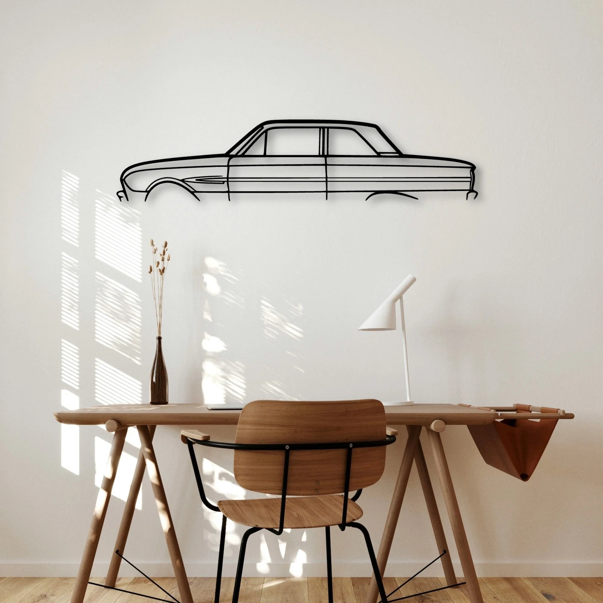 Falcon 1963 Classic Silhouette Metal Wall Art - Automotive Garage Decor