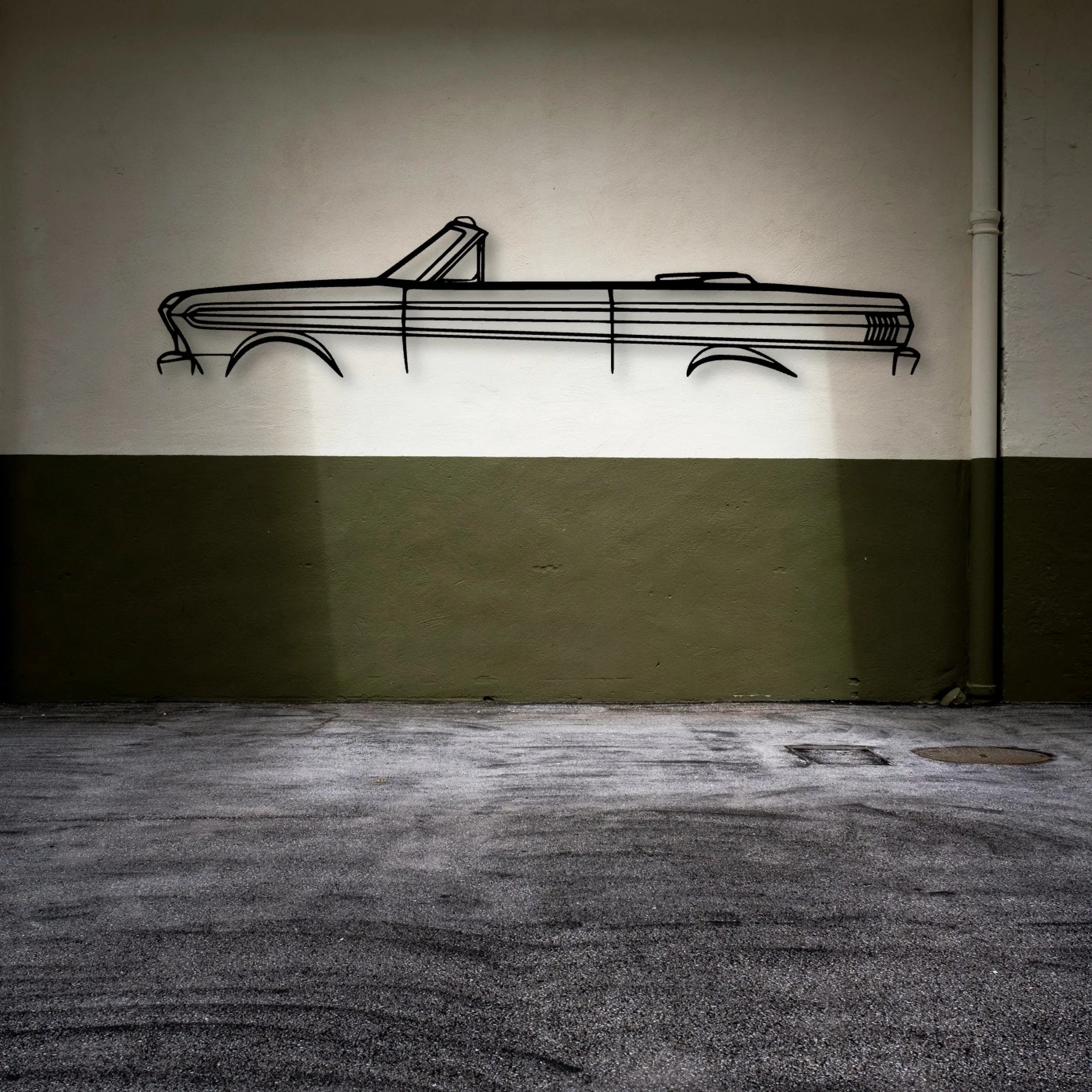 Falcon 1964 Classic Silhouette Metal Wall Art - Automotive Garage Decor
