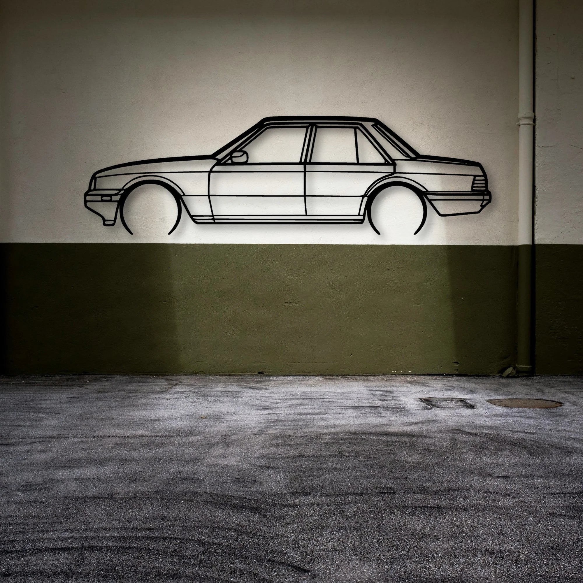 Falcon XF 1987 Classic Silhouette Metal Wall Art - Automotive Garage Decor