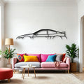 Fiero GT Classic Silhouette Metal Wall Art - Automotive Garage Decor