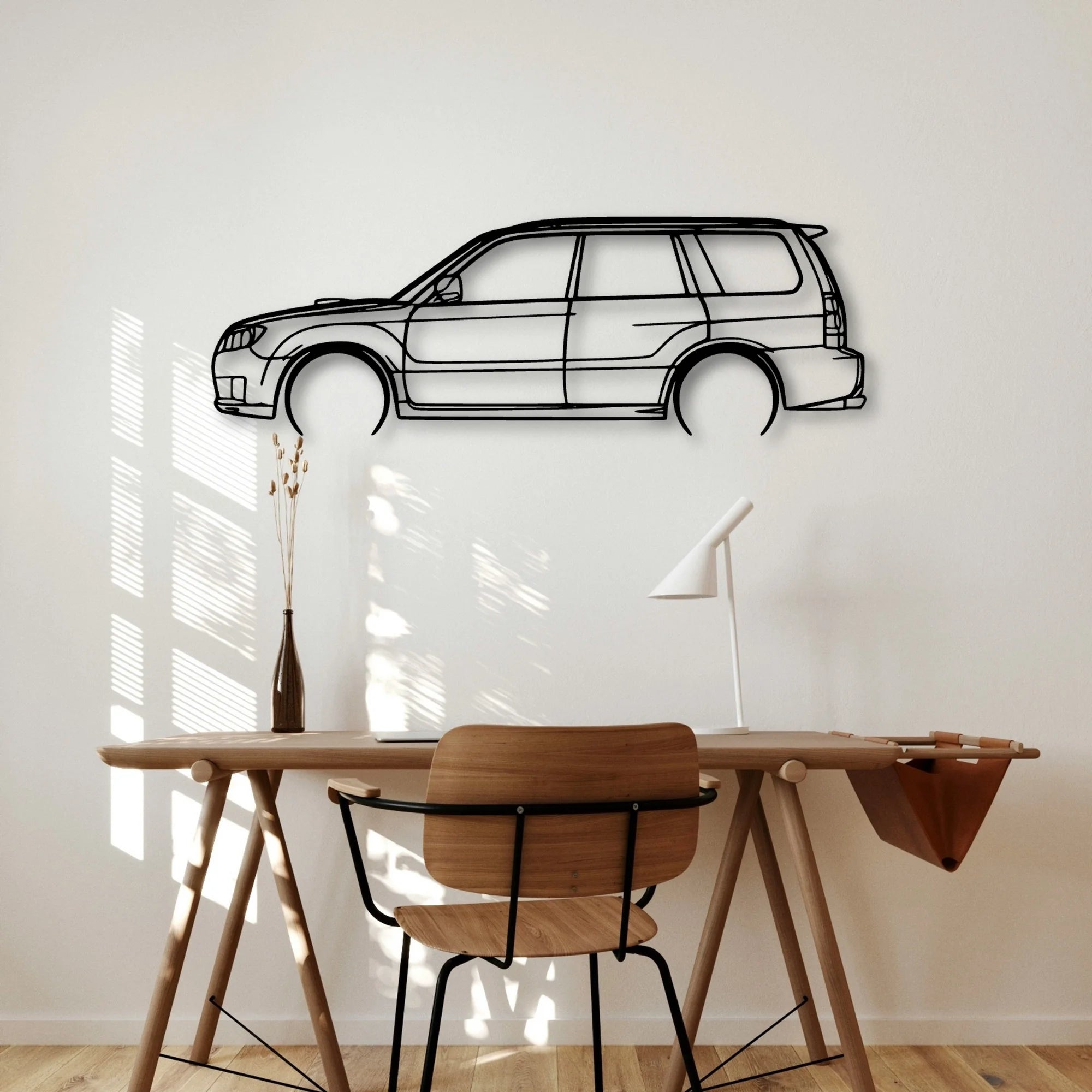 Forester 2005 Classic Silhouette Metal Wall Art - Automotive Garage Decor