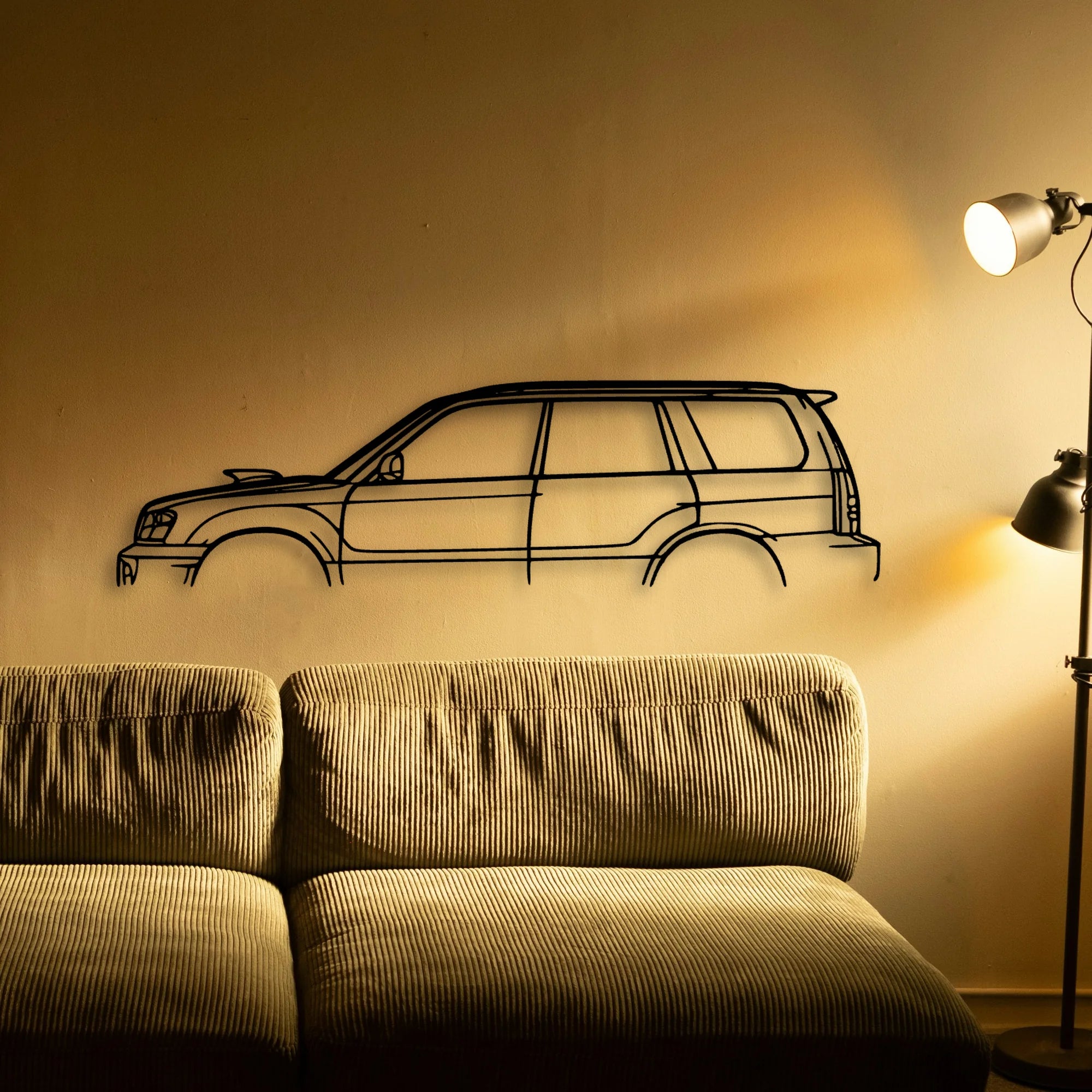Forester XT 2004 Classic Silhouette Metal Wall Art - Automotive Garage Decor