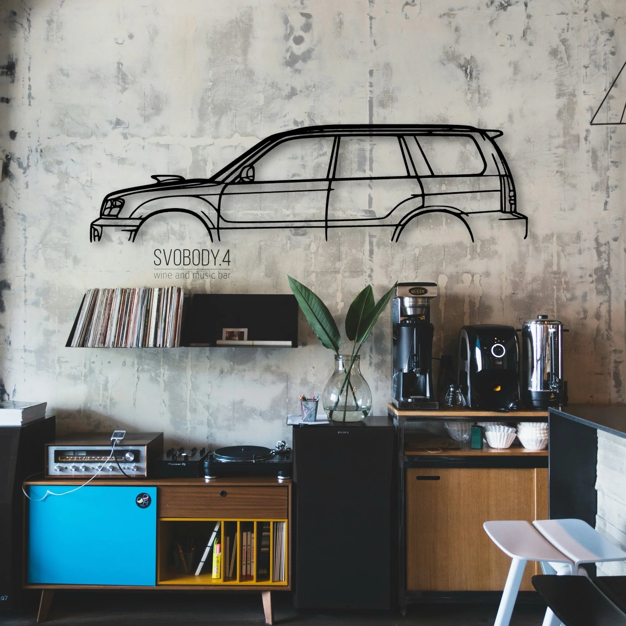 Forester XT 2004 Classic Silhouette Metal Wall Art - Automotive Garage Decor