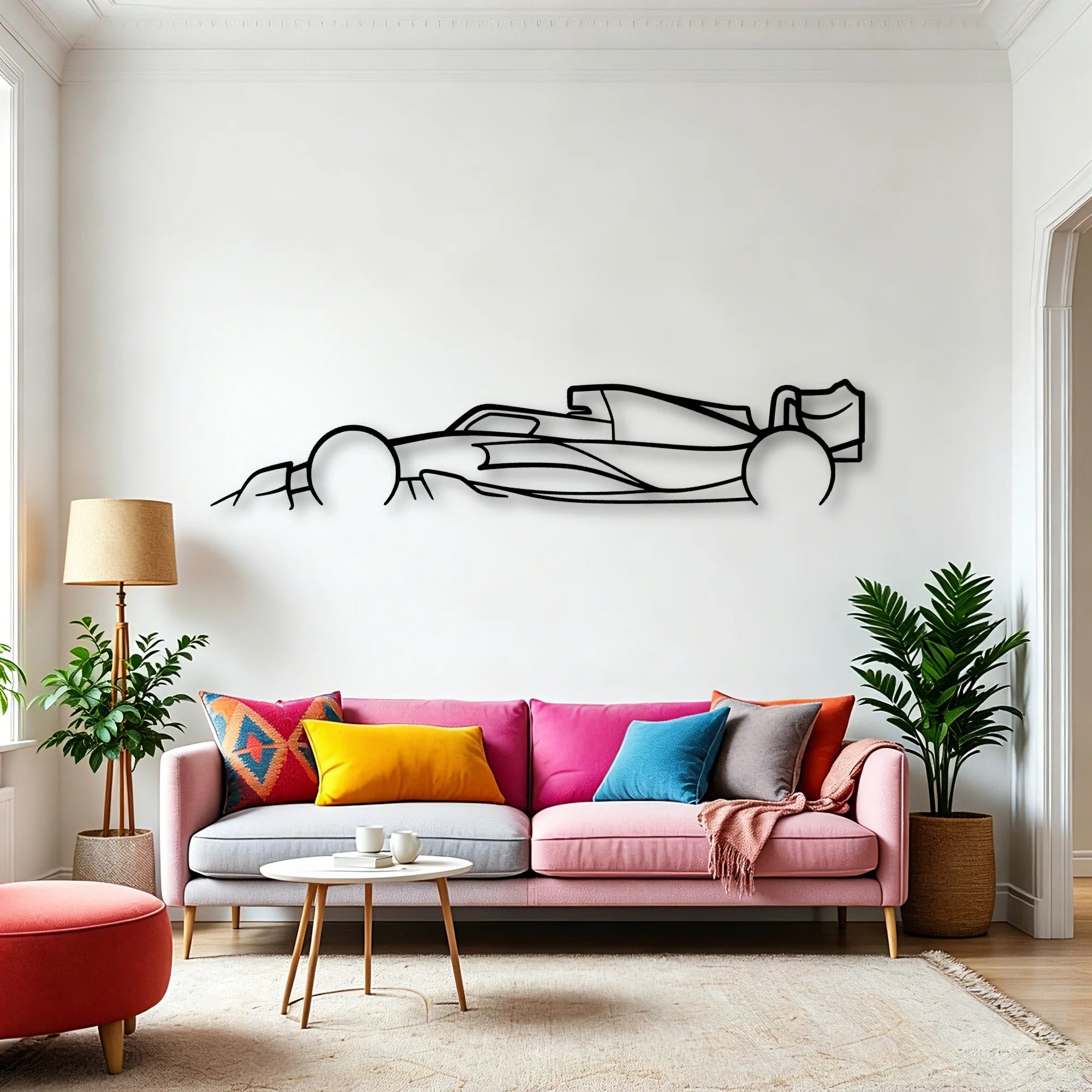 Formula One 2022 2023 F1 Classic Silhouette Metal Wall Art - Automotive Garage Decor
