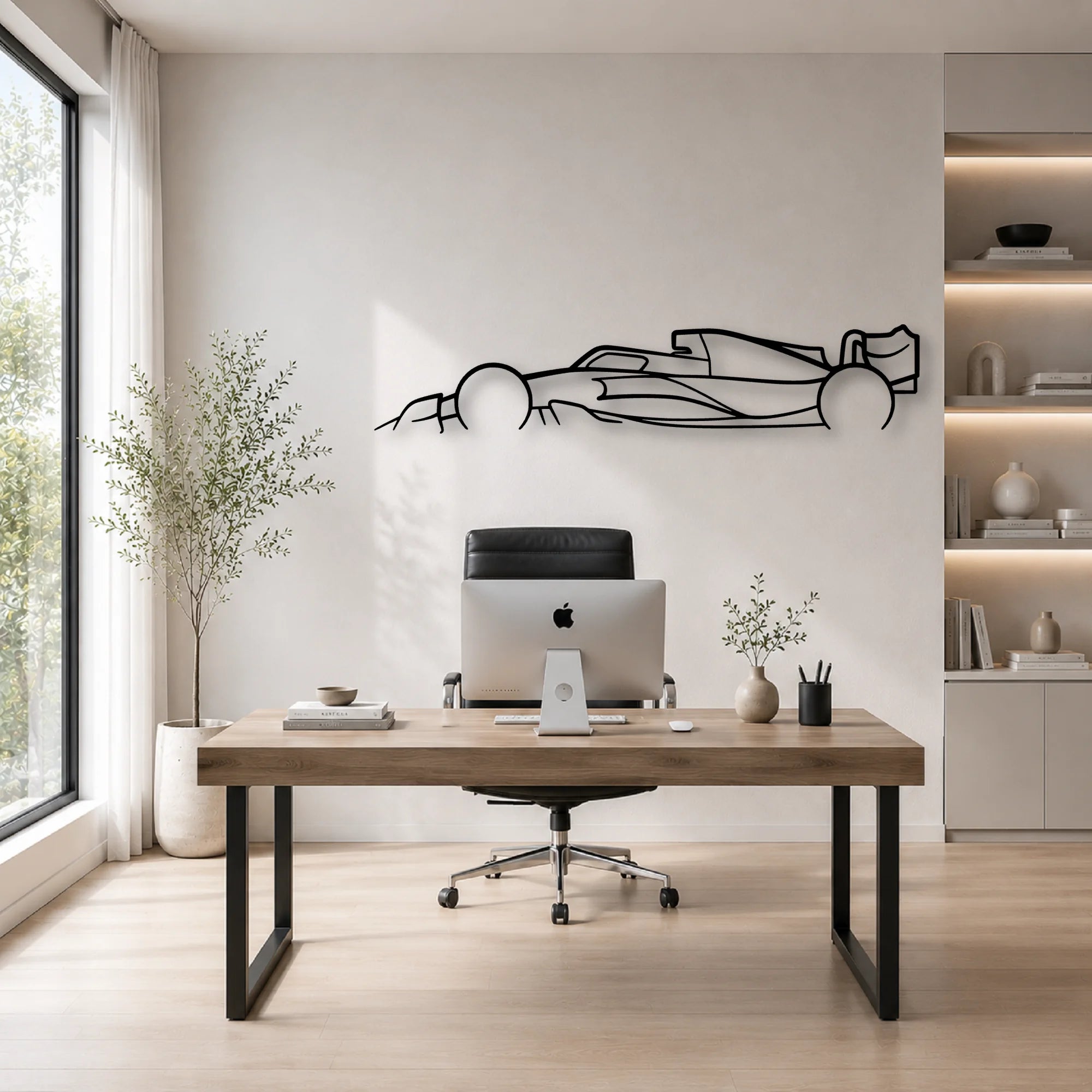 Formula One 2022 2023 F1 Classic Silhouette Metal Wall Art - Automotive Garage Decor