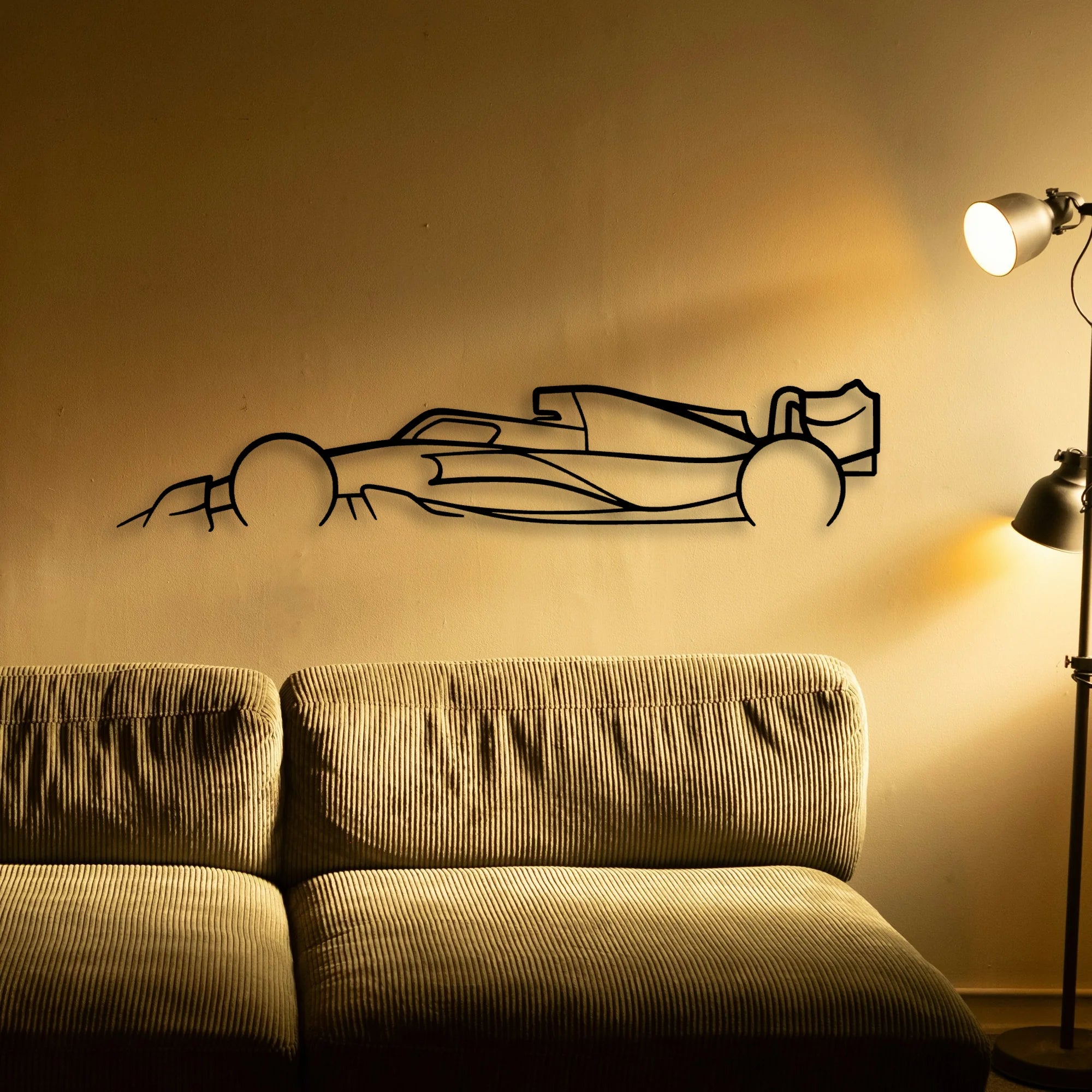Formula One 2022 2023 F1 Classic Silhouette Metal Wall Art - Automotive Garage Decor