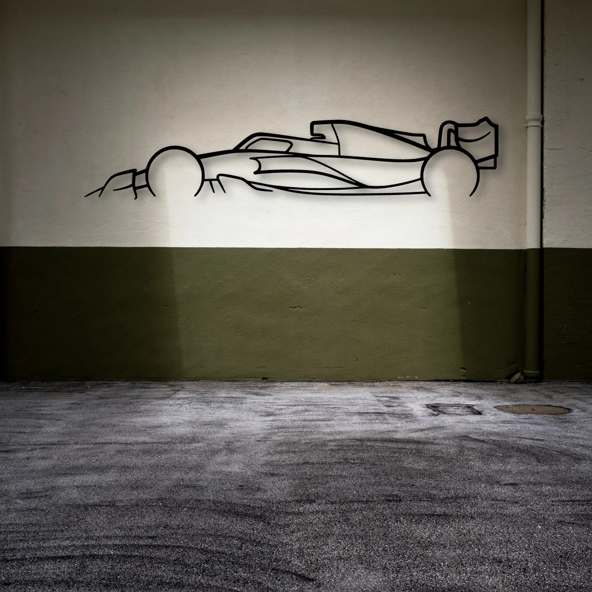 Formula One 2022 2023 F1 Classic Silhouette Metal Wall Art - Automotive Garage Decor