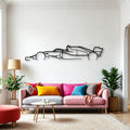 Formula One F1 Classic Silhouette Metal Wall Art - Automotive Garage Decor