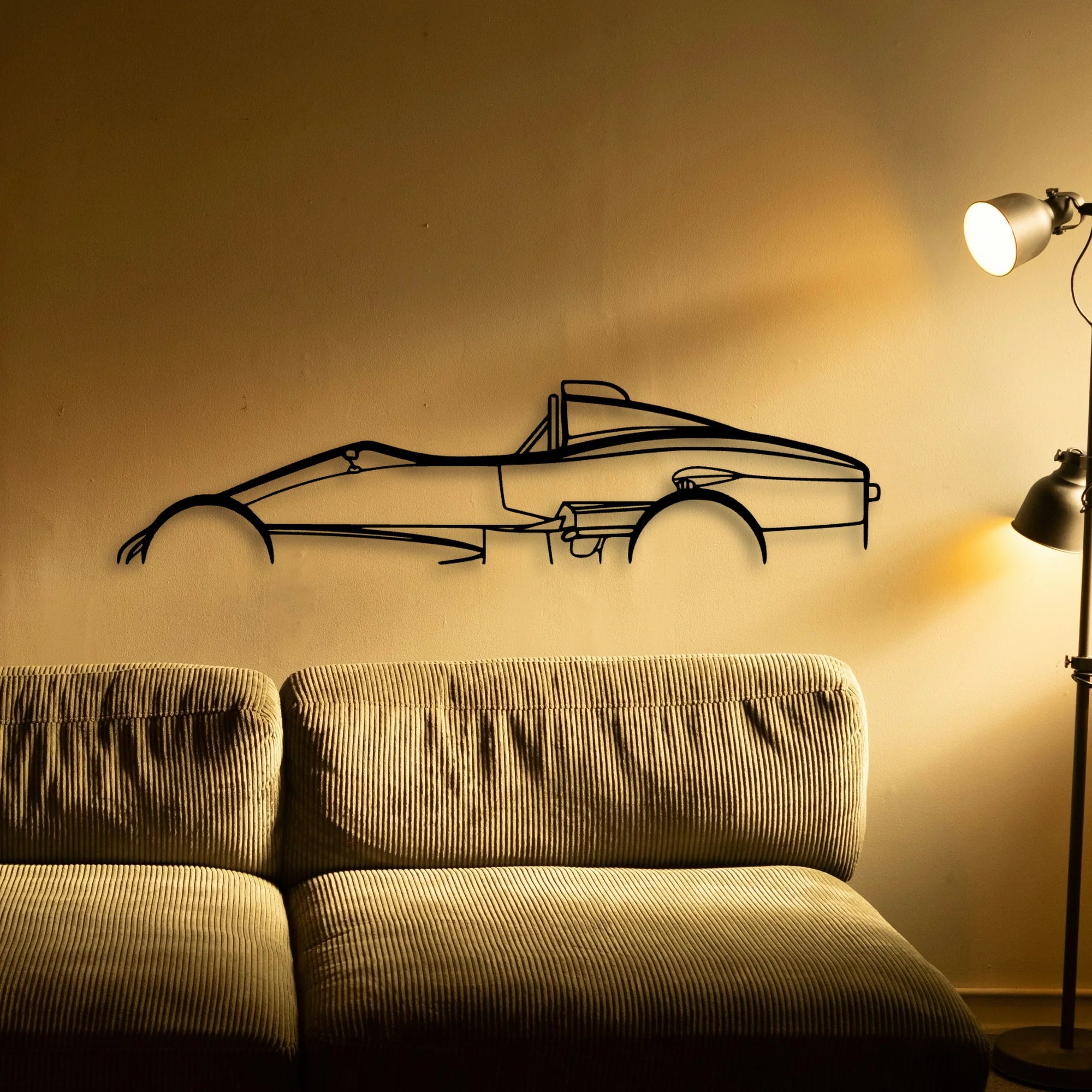 Formula Vee Citation Classic Silhouette Metal Wall Art - Automotive Garage Decor