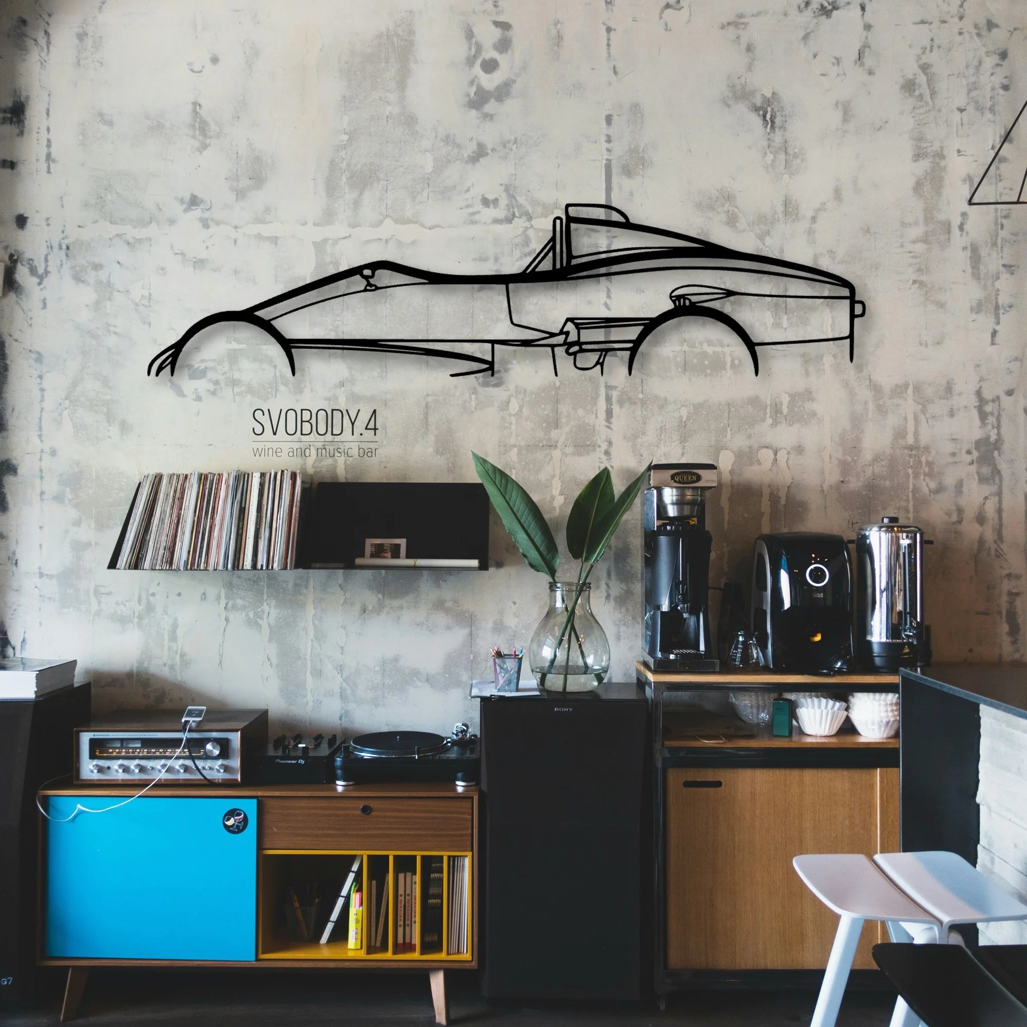 Formula Vee Citation Classic Silhouette Metal Wall Art - Automotive Garage Decor