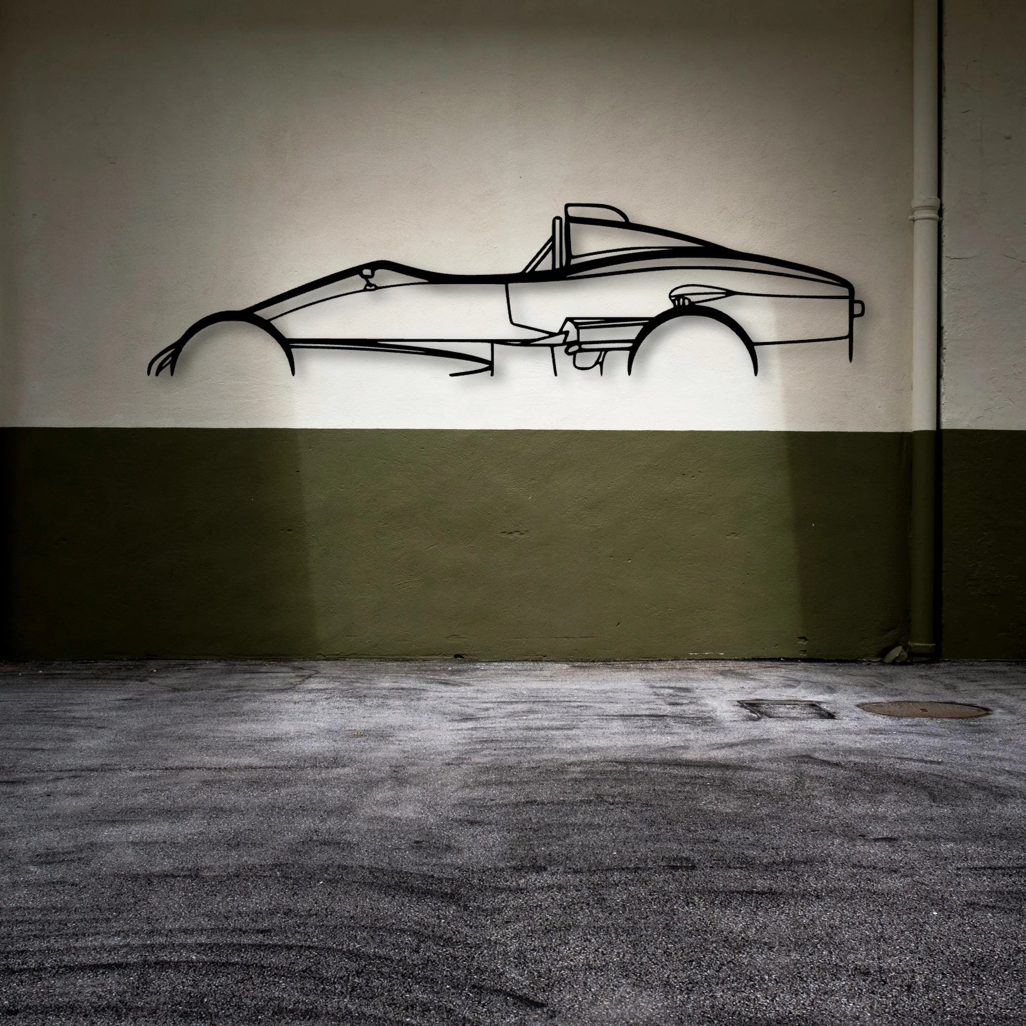 Formula Vee Citation Classic Silhouette Metal Wall Art - Automotive Garage Decor
