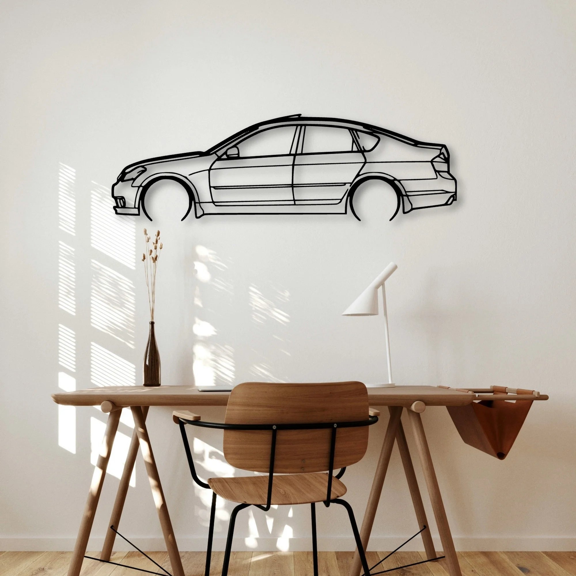 Fuga 2006 Classic Silhouette Metal Wall Art - Automotive Garage Decor