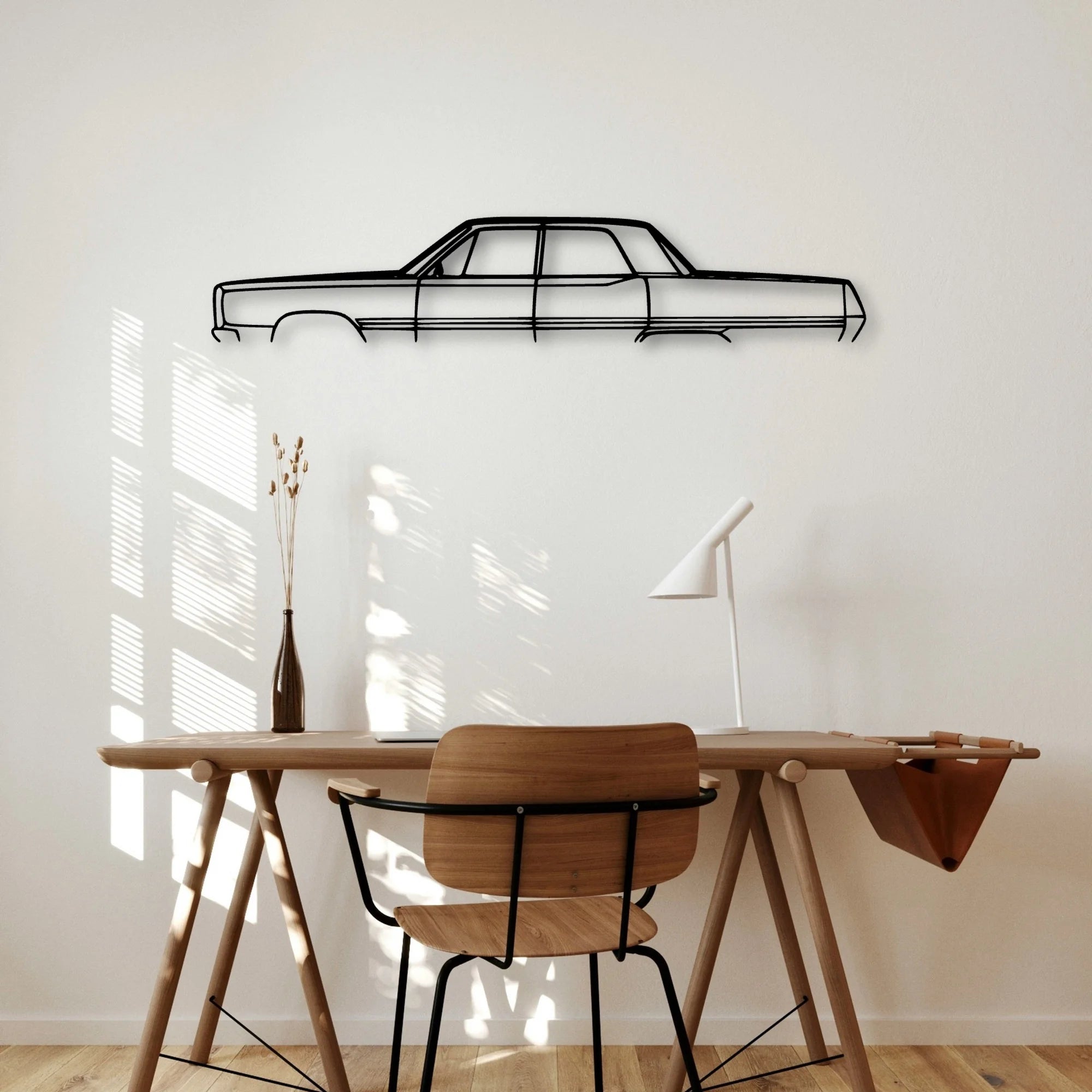 Fury 1967 Classic Silhouette Metal Wall Art - Automotive Garage Decor