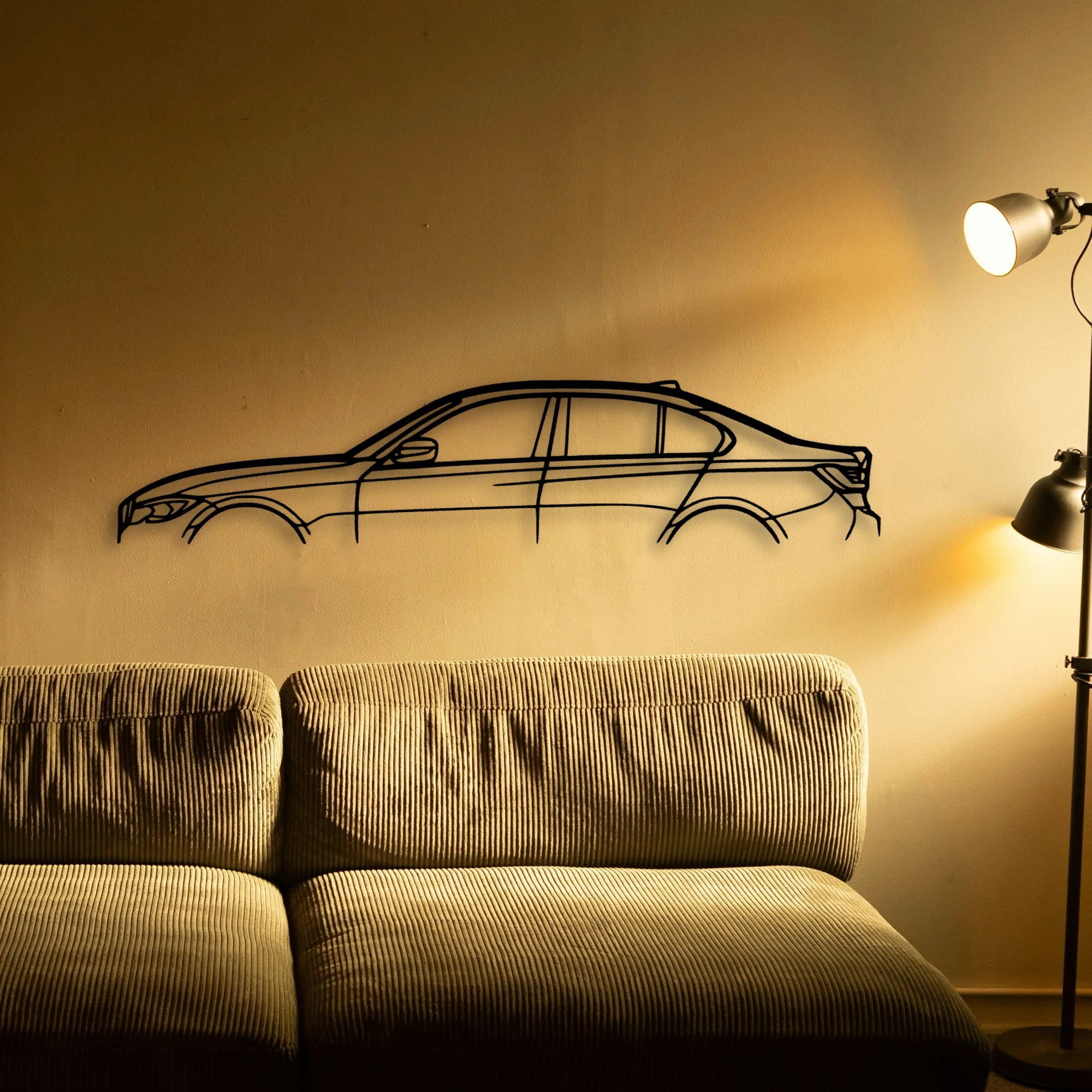 G20 M340 Classic Silhouette Metal Wall Art - Automotive Garage Decor