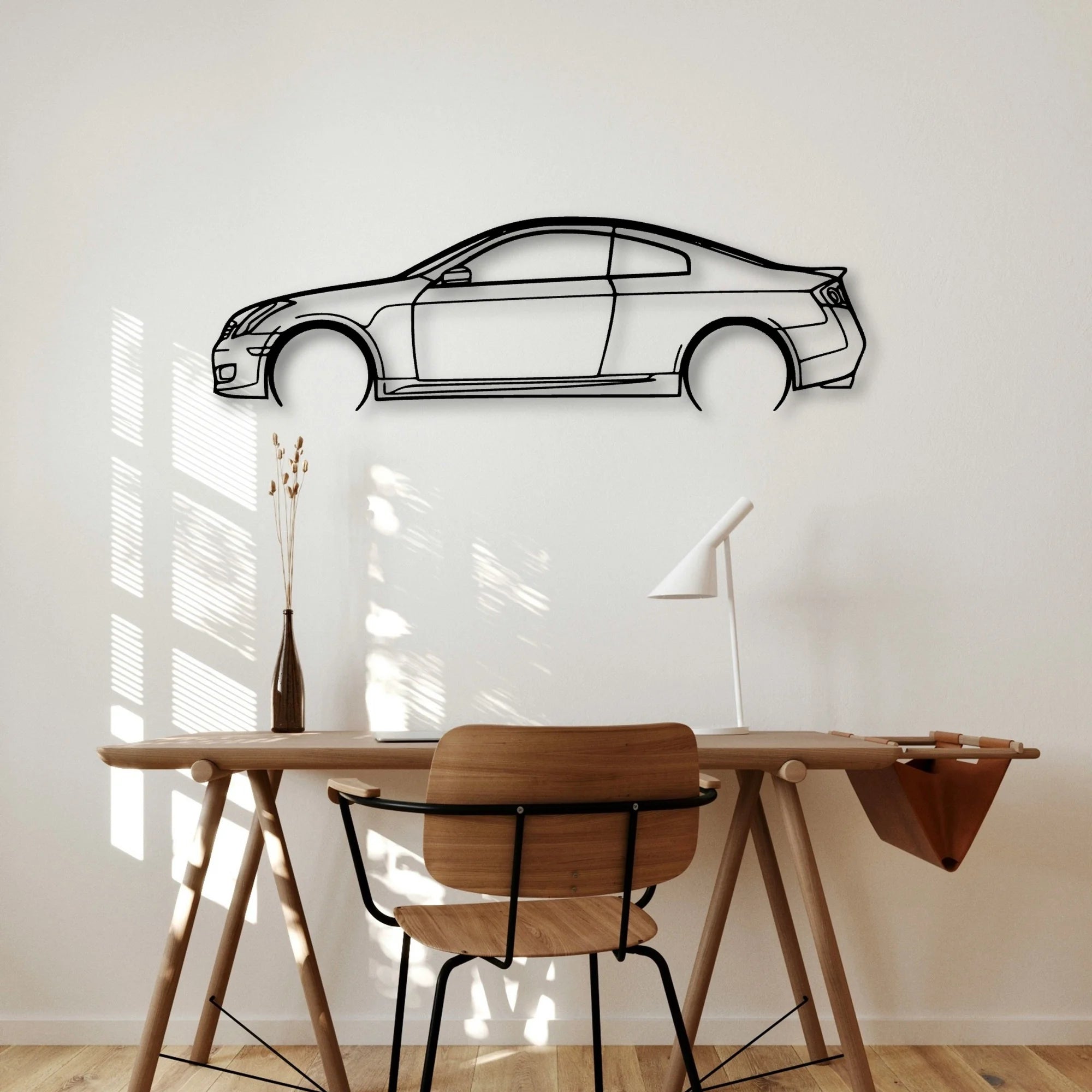 G35 2006 Classic Silhouette Metal Wall Art - Automotive Garage Decor