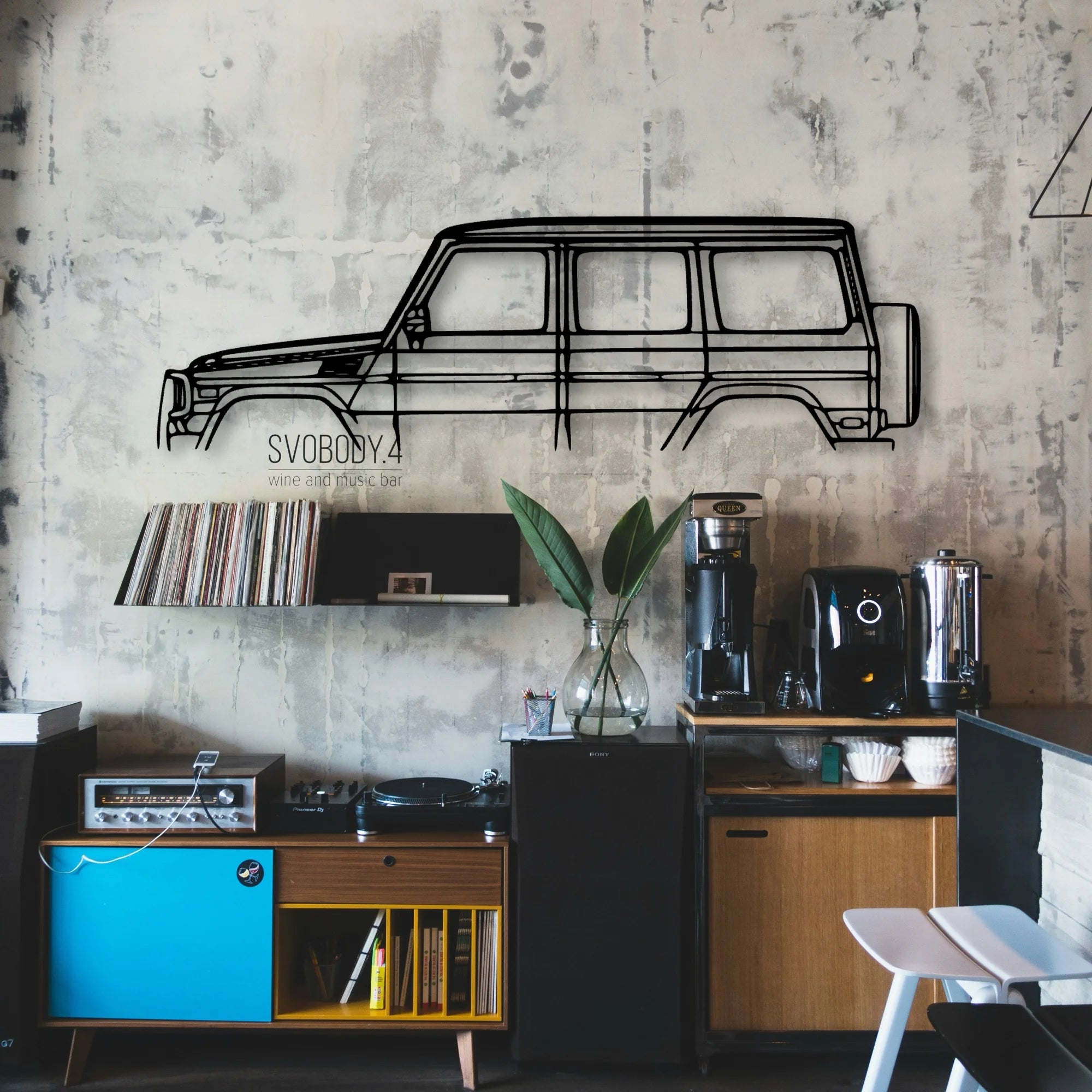 G550 2012 Classic Silhouette Metal Wall Art - Automotive Garage Decor