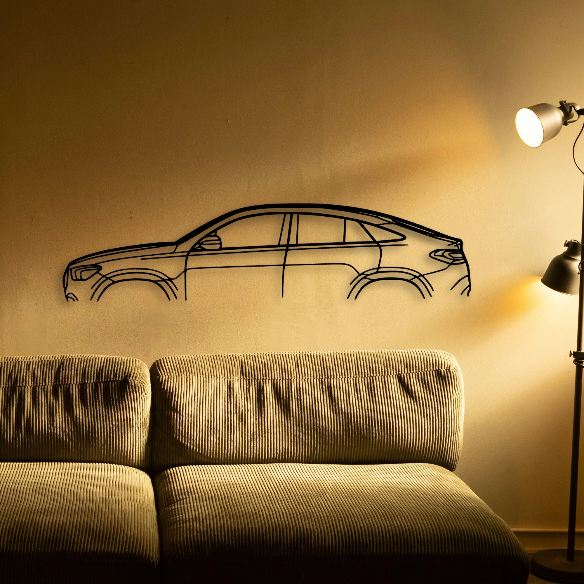 GLE 63S 2021 Classic Silhouette Metal Wall Art - Automotive Garage Decor
