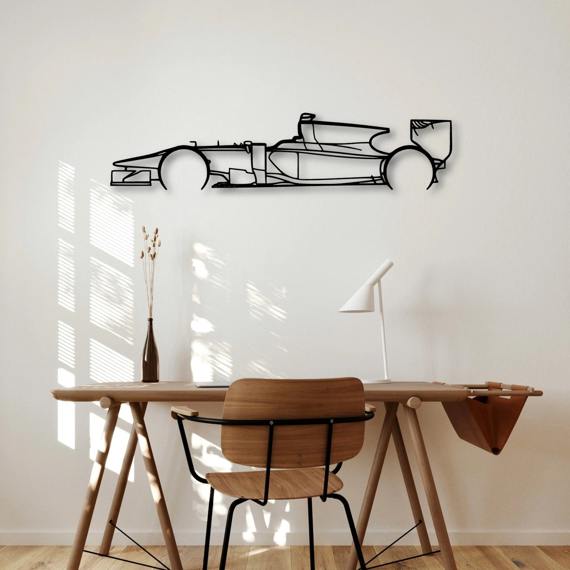 GP2 11 Classic Silhouette Metal Wall Art - Automotive Garage Decor