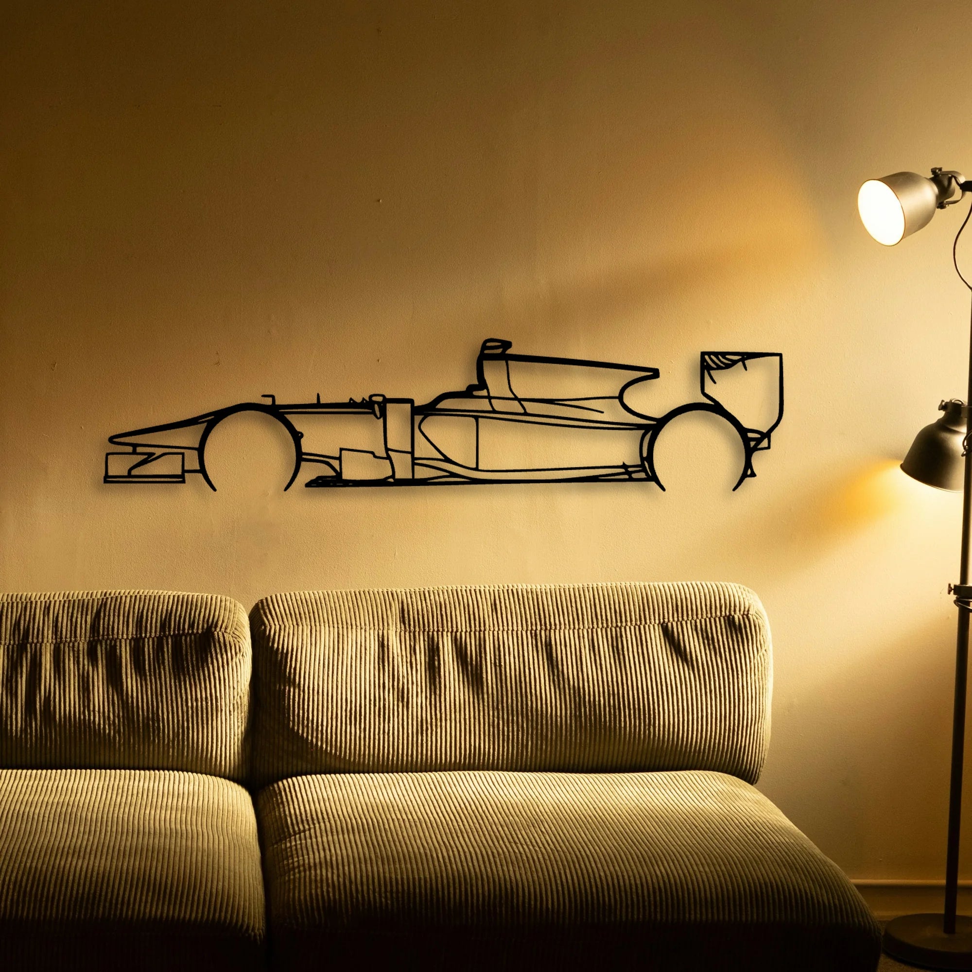 GP2 11 Classic Silhouette Metal Wall Art - Automotive Garage Decor