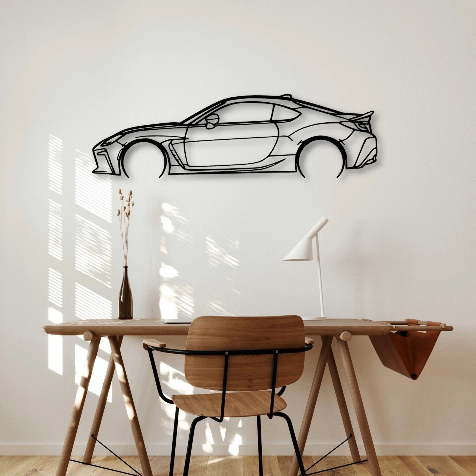 GR86 2022 2 Classic Silhouette Metal Wall Art - Automotive Garage Decor