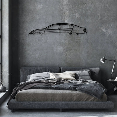 GS 450h 2008 Classic Silhouette Metal Wall Art - Automotive Garage Decor