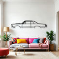 GTO 1965 2 Classic Silhouette Metal Wall Art - Automotive Garage Decor