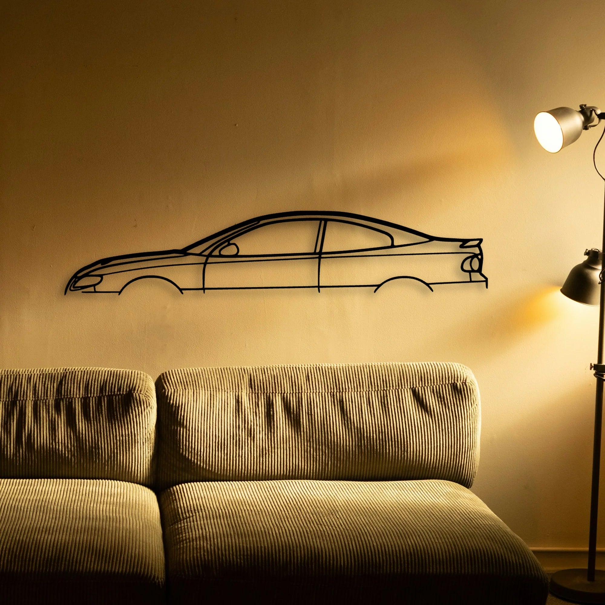GTO 2006 Classic Silhouette Metal Wall Art - Automotive Garage Decor