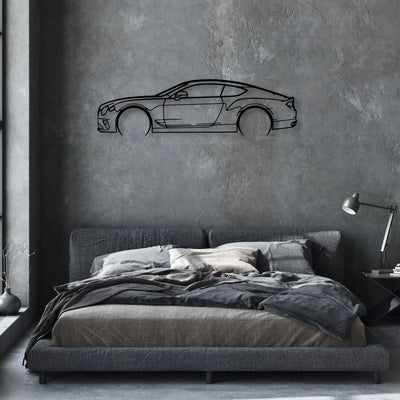 GT Continental 2 Classic Silhouette Metal Wall Art - Automotive Garage Decor