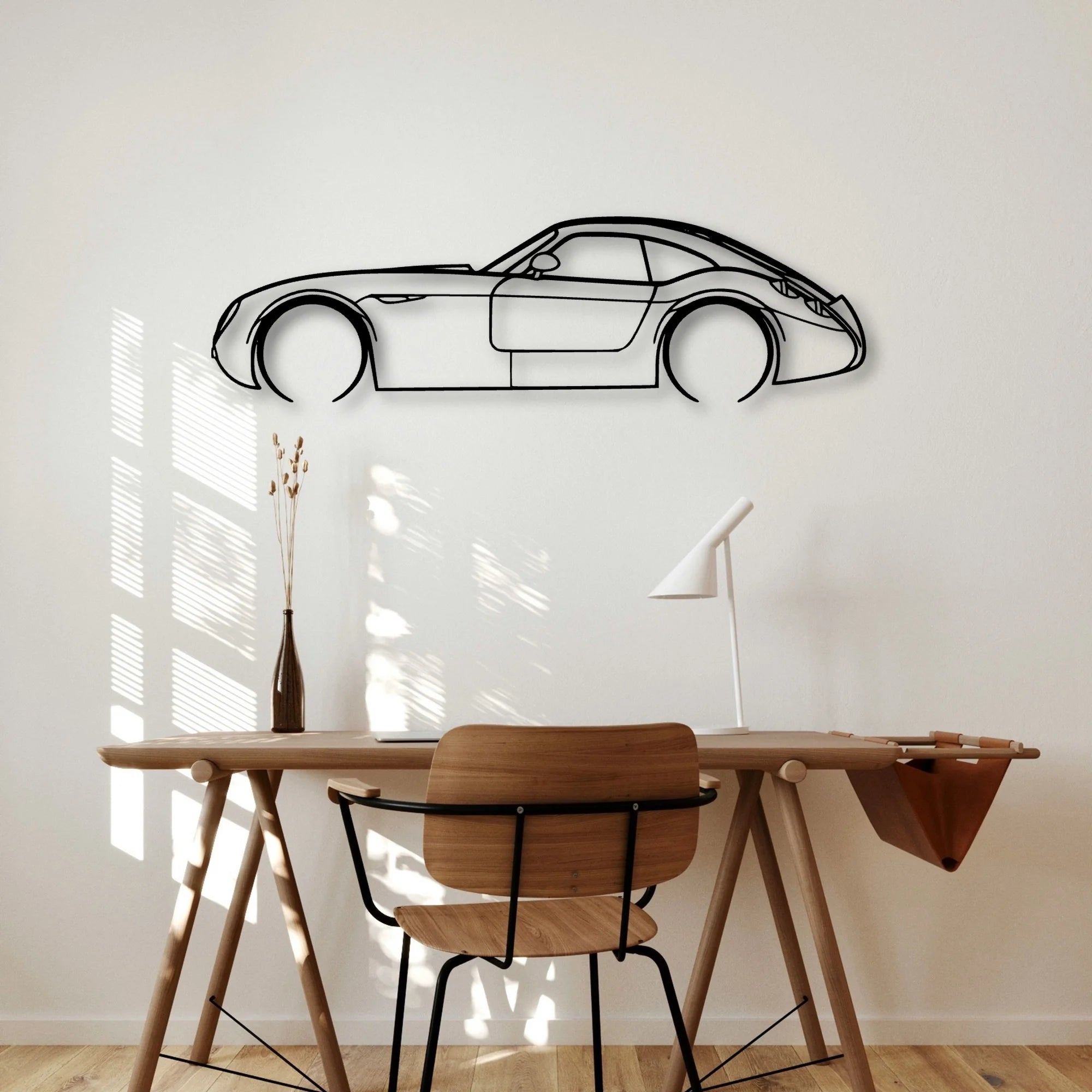 GT MF4 Classic Silhouette Metal Wall Art - Automotive Garage Decor