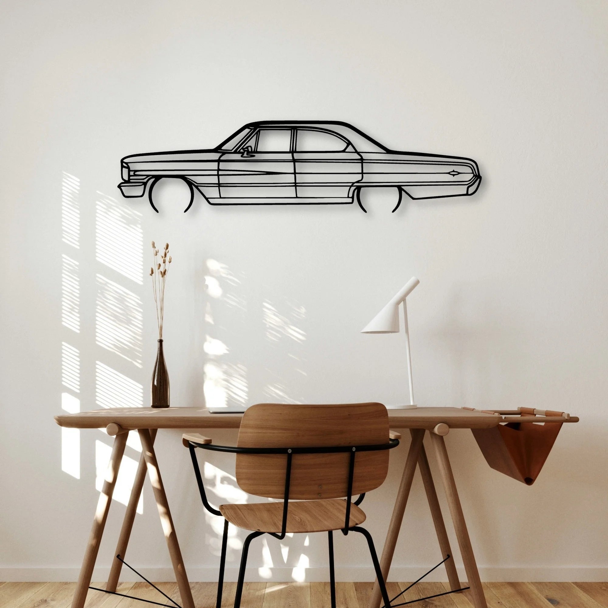 Galaxie 500XL Classic Silhouette Metal Wall Art - Automotive Garage Decor