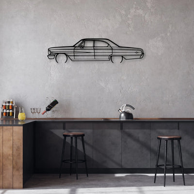 Galaxie 500XL Classic Silhouette Metal Wall Art - Automotive Garage Decor