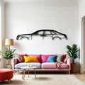 Ghost Black 2022 Classic Silhouette Metal Wall Art - Automotive Garage Decor