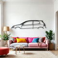 Golf 5 Classic Silhouette Metal Wall Art - Automotive Garage Decor