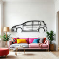 Golf 6 GTI Wolfsburg Classic Silhouette Metal Wall Art - Automotive Garage Decor