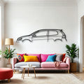 Golf MK6 GTI Classic Silhouette Metal Wall Art - Automotive Garage Decor