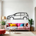 Golf MK6 GTI 2011 Classic Silhouette Metal Wall Art - Automotive Garage Decor
