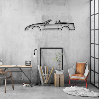 Gransport Spyder Classic Silhouette Metal Wall Art - Automotive Garage Decor