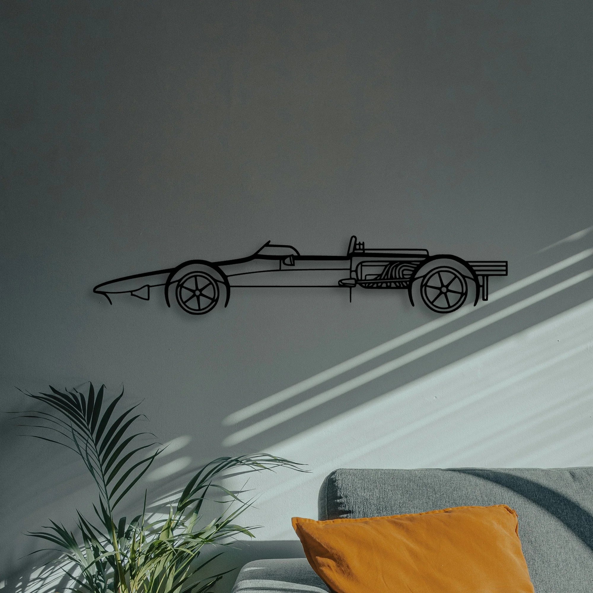 Gurney Eagle 1967 2 Classic Silhouette Metal Wall Art - Automotive Garage Decor