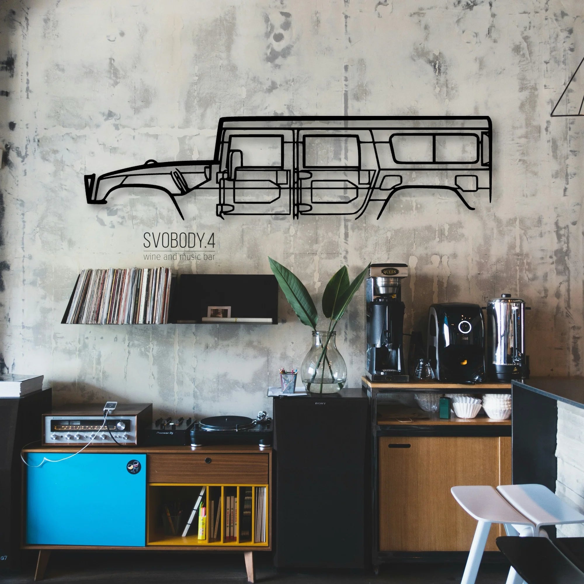 H 1 1998 Classic Silhouette Metal Wall Art - Automotive Garage Decor