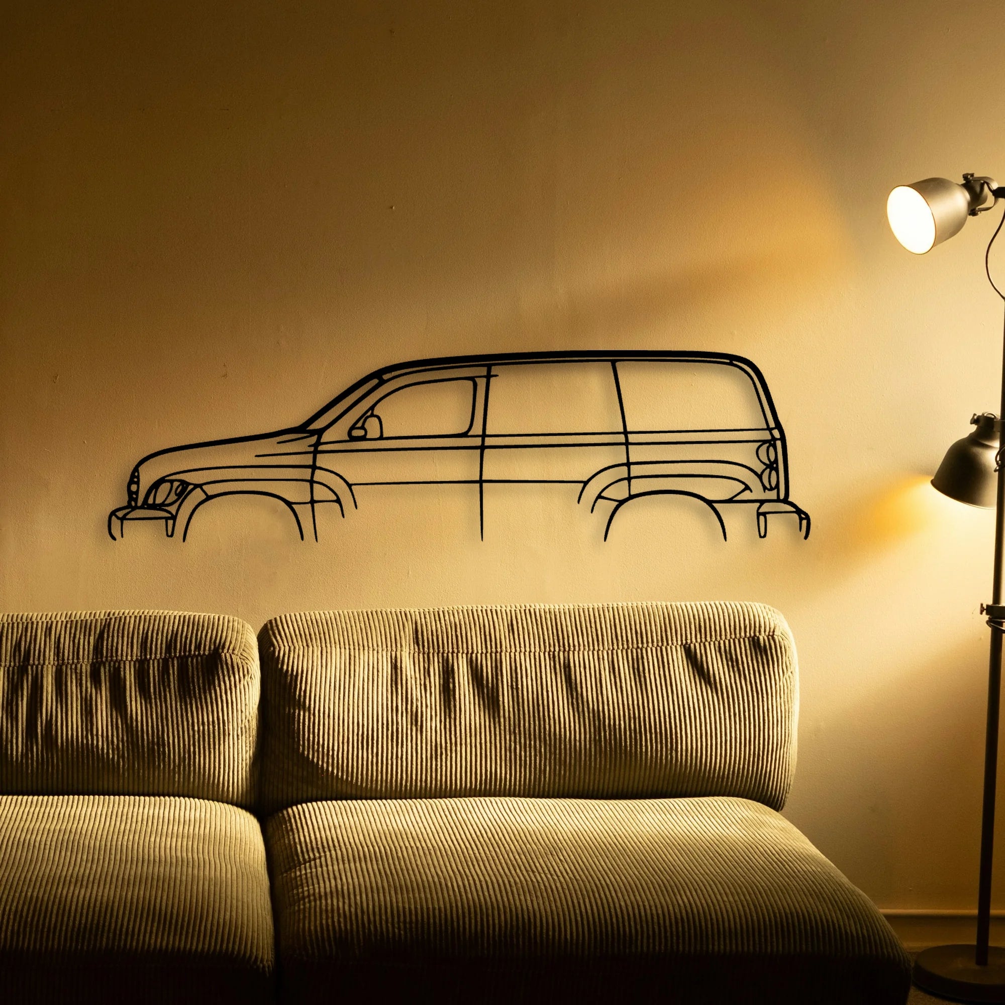 HHR Panel Van 2007 Classic Silhouette Metal Wall Art - Automotive Garage Decor