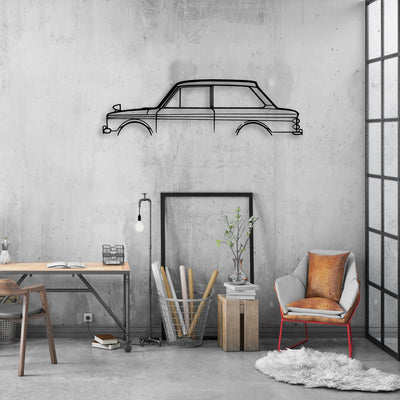 Hilman Imp 1966 Classic Silhouette Metal Wall Art - Automotive Garage Decor
