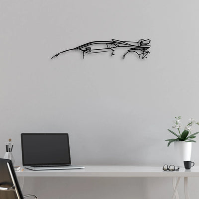 Huracan Super Trofeo Classic Silhouette Metal Wall Art - Automotive Garage Decor