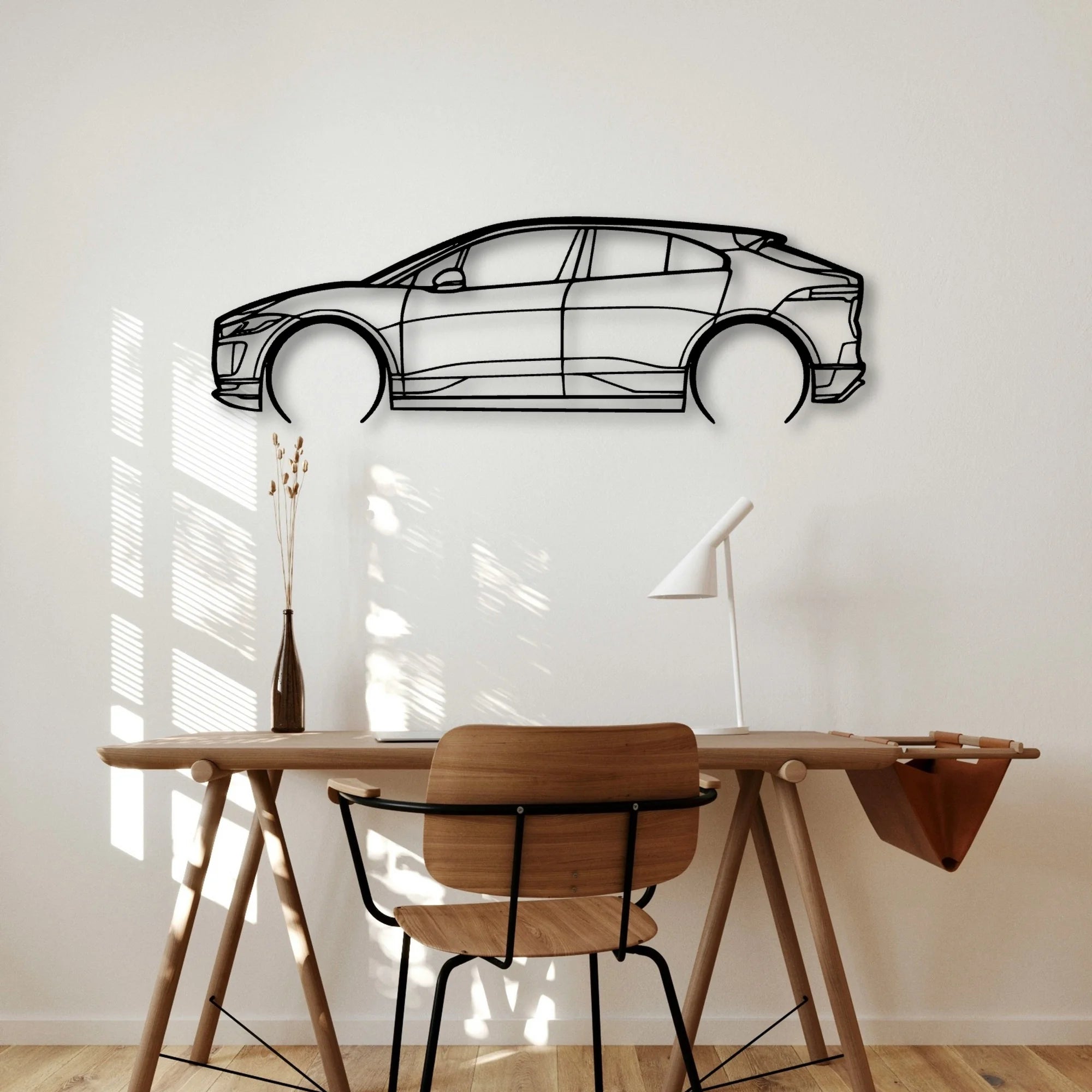 I Pace HSE Classic Silhouette Metal Wall Art - Automotive Garage Decor