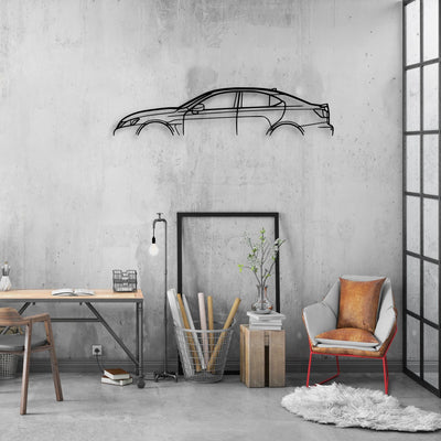 ISF Classic Silhouette Metal Wall Art - Automotive Garage Decor